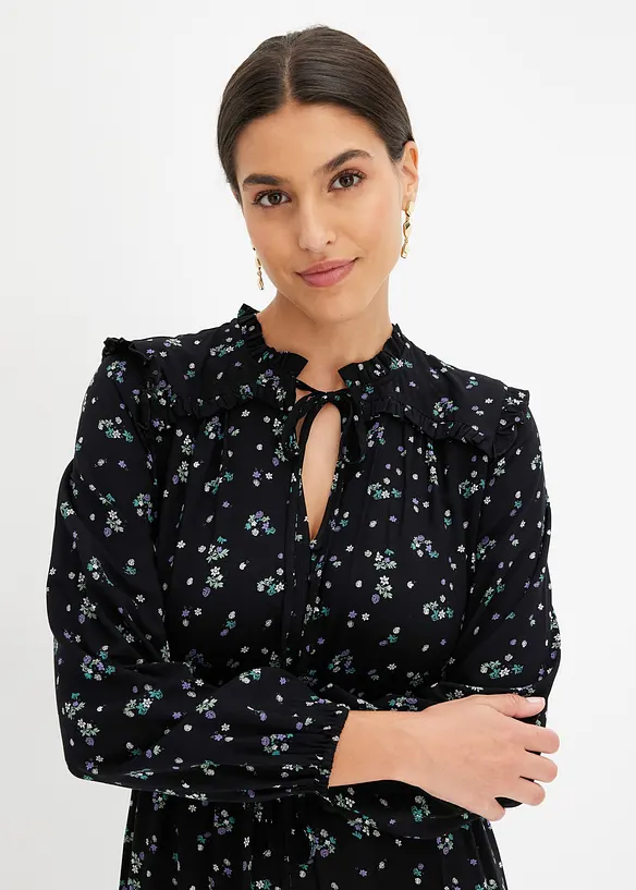 Abito midi in pura viscosa, bonprix