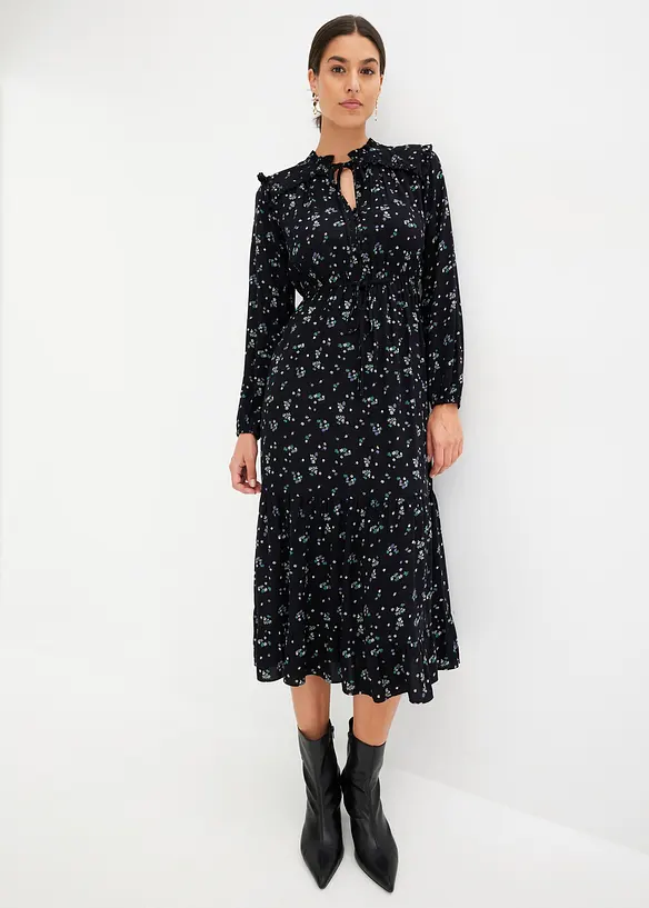 Abito midi in pura viscosa, bonprix