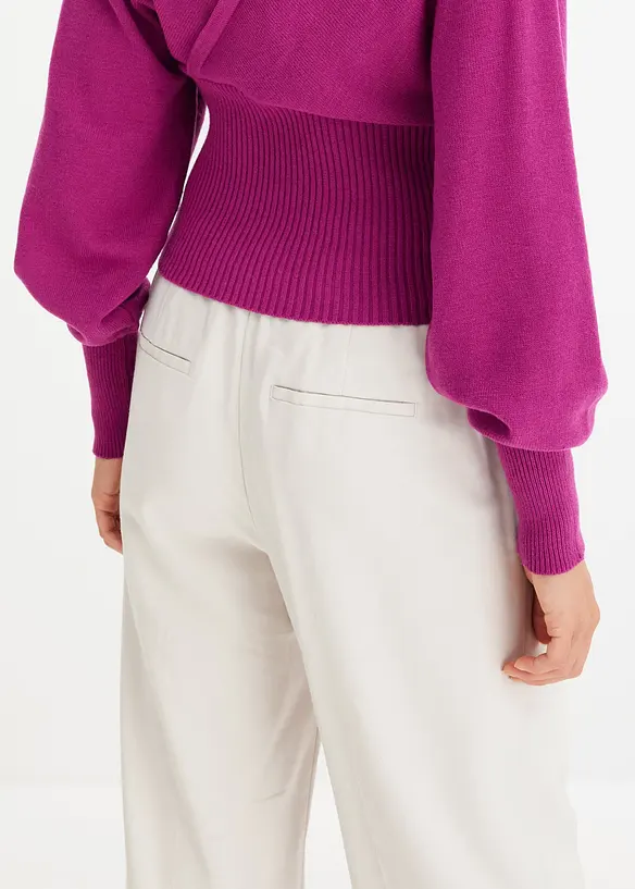 Maglione in misto viscosa fluente, bonprix