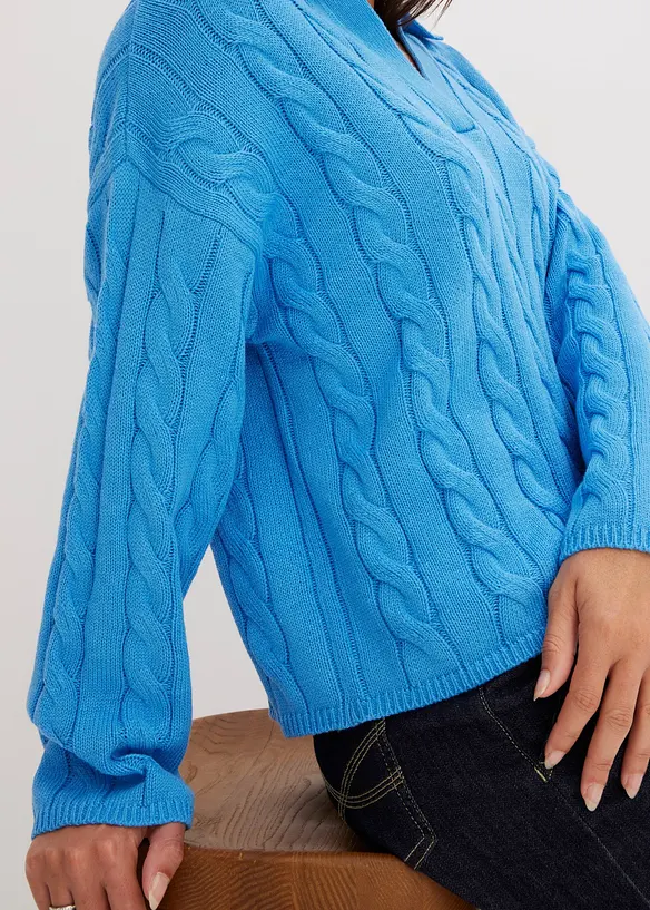 Maglione oversize in misto cachemire morbido, bonprix