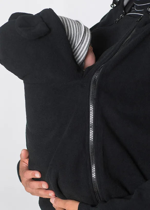 Giacca in pile prémaman 2 in 1 con inserto babywearing, bonprix