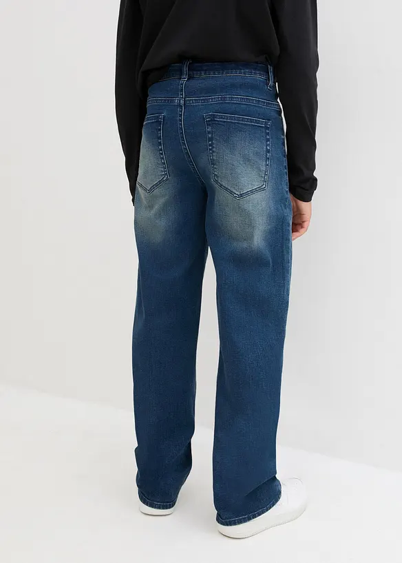 Jeans elasticizzati con vita regolabile extra loose fit, straight, bonprix