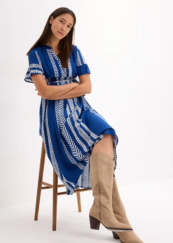 Abito pr&eacute;maman / da allattamento 2 in 1 in viscosa fluente, bonprix