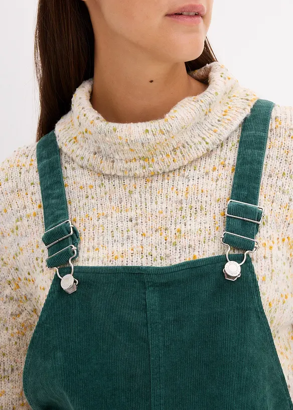 Abito salopette prémaman in velluto di cotone elasticizzato, bonprix