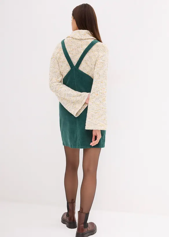 Abito salopette prémaman in velluto di cotone elasticizzato, bonprix