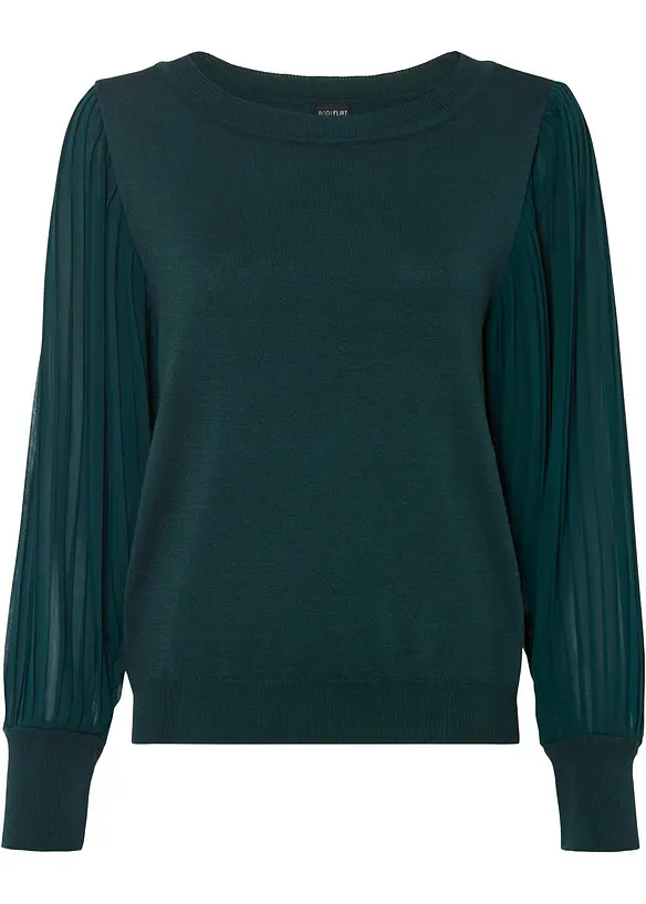Maglione in filato fine misto viscosa, bonprix
