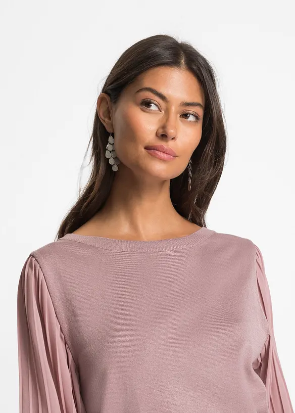 Maglione in filato fine misto viscosa, bonprix