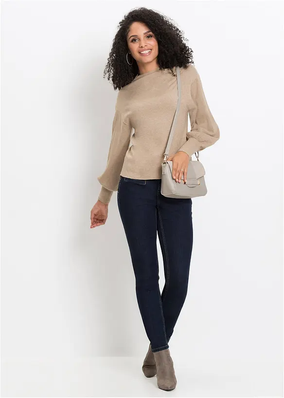 Maglione oversize in misto viscosa, bonprix