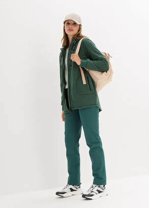 Giacca in pile con tasche zippate, bonprix