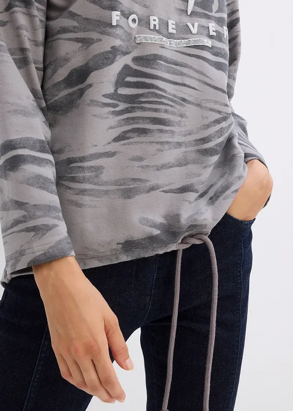Maglia a maniche lunghe in misto cotone, bonprix