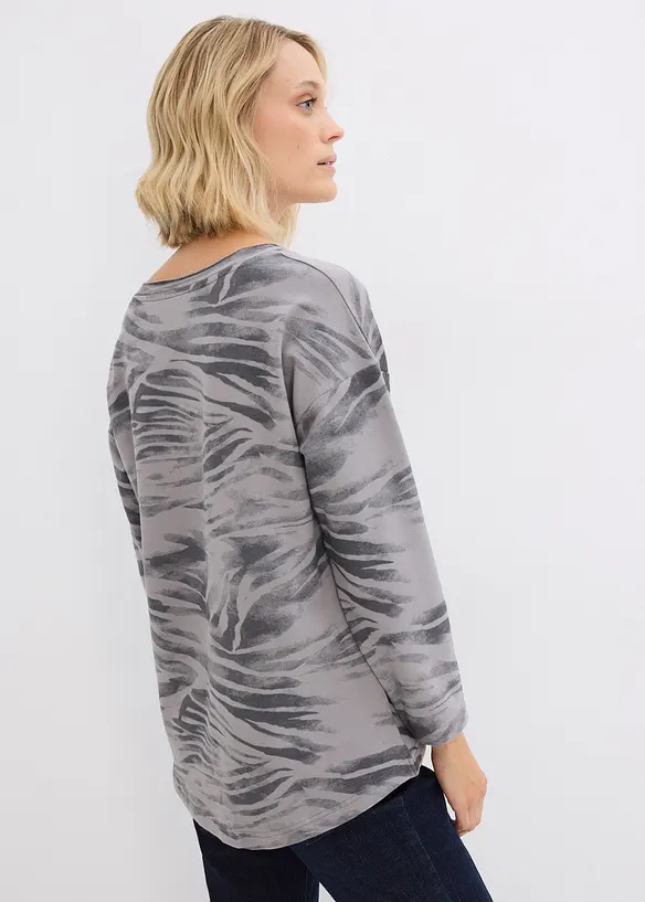 Maglia a maniche lunghe in misto cotone, bonprix