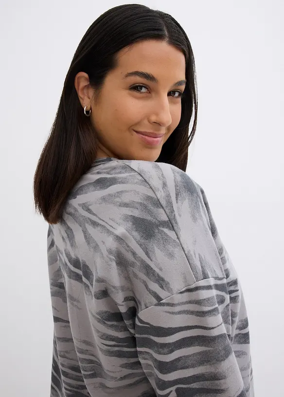 Maglia a maniche lunghe in misto cotone, bonprix