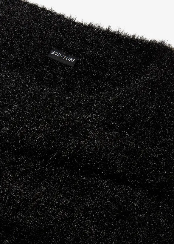 Maglione oversize in filato piumato, bonprix