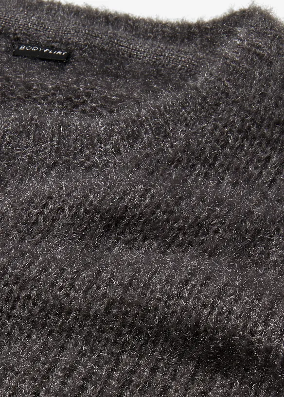 Maglione oversize in filato piumato, bonprix