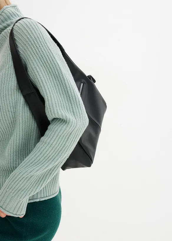 Maglione con collo dritto, bonprix