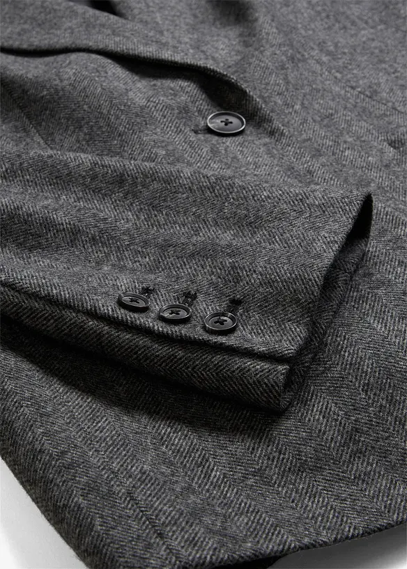 Blazer in misto lana a spina di pesce, bonprix