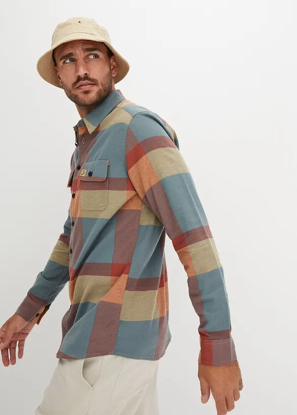 Camicia in flanella di puro cotone, bonprix