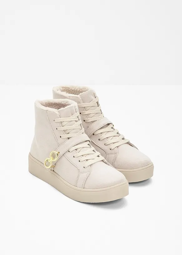 Scarponcini stringati foderati, bonprix