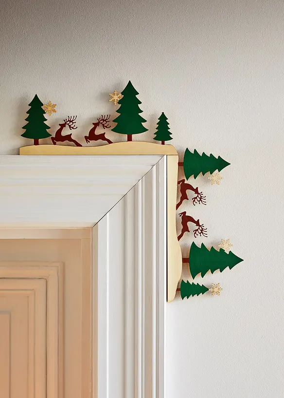 Decorazione da porta con alberi e alci, bonprix