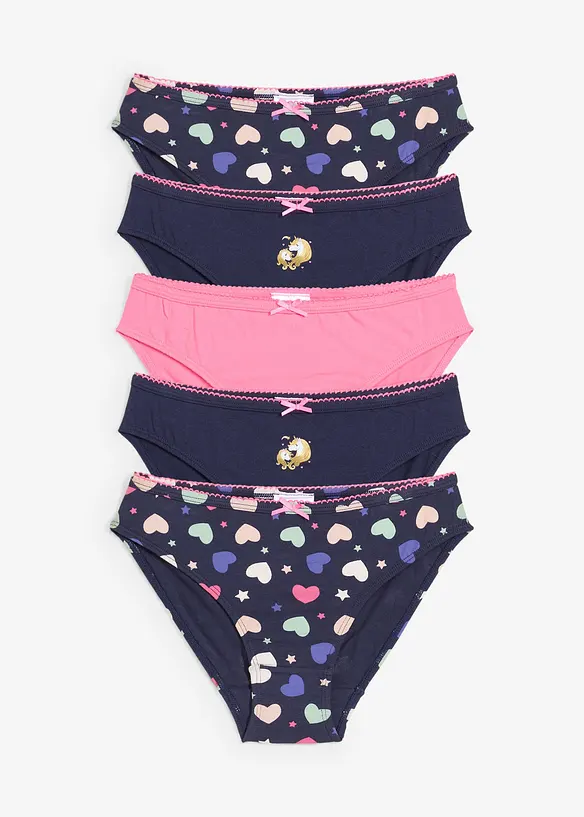 Slip con morbido cotone (pacco da 5), bonprix