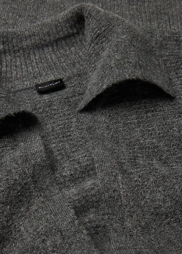 Maglione con colletto e zip, bonprix