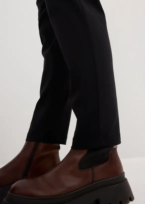 Pantaloni cropped con cinta comoda, carrot fit, bonprix