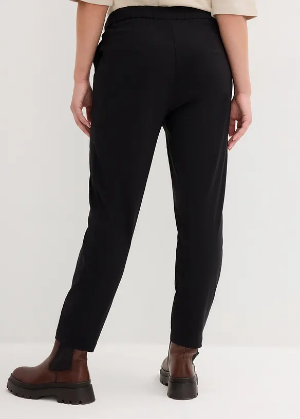 Pantaloni cropped con cinta comoda, carrot fit, bonprix