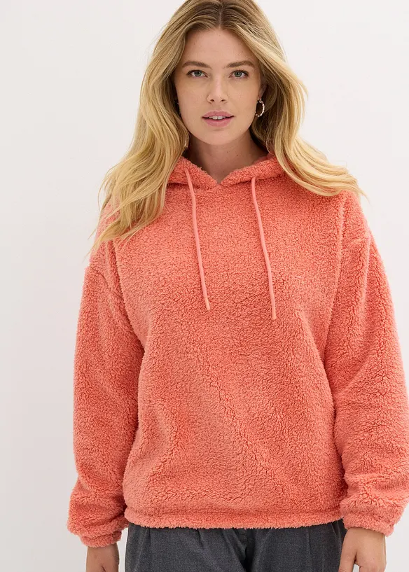 Pile teddy con cappuccio, bonprix
