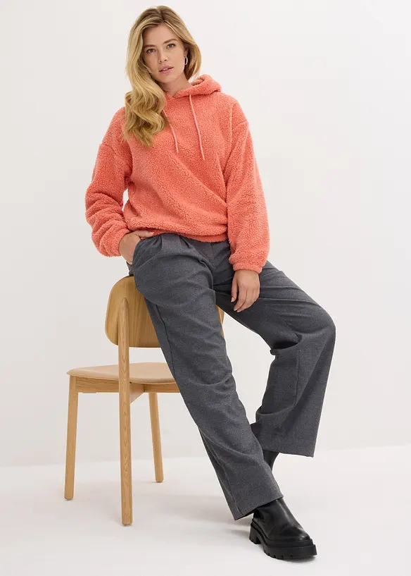 Pile teddy con cappuccio, bonprix