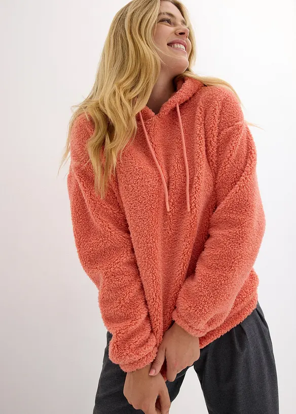 Pile teddy con cappuccio, bonprix