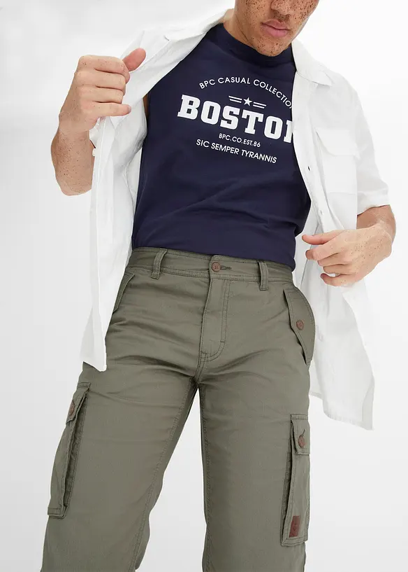 Bermuda cargo in puro cotone, regular fit, bonprix