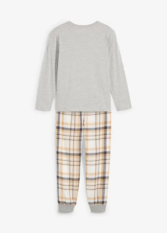 Pigiama con pantaloni in flanella, bonprix