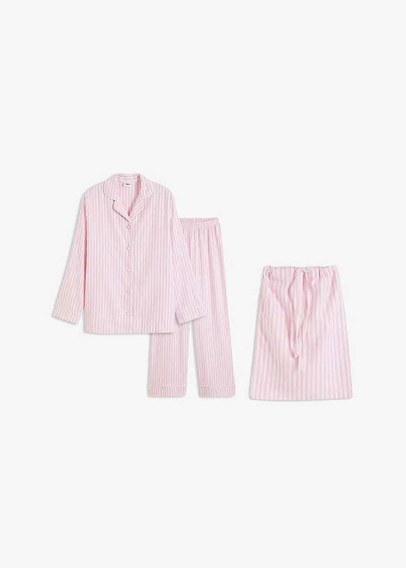 Pigiama in flanella con sacchetto, bonprix