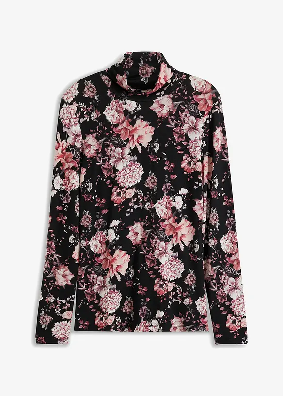 Maglia a maniche lunghe in misto viscosa morbido, bonprix