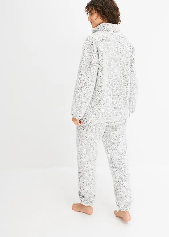 Tuta da casa in pile teddy, bonprix