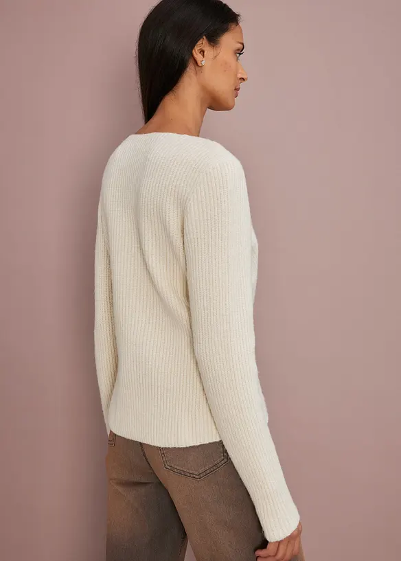 Maglione a portafoglio, bonprix