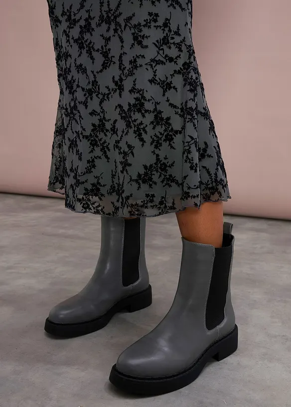 Gonna midi in mesh delicato, bonprix