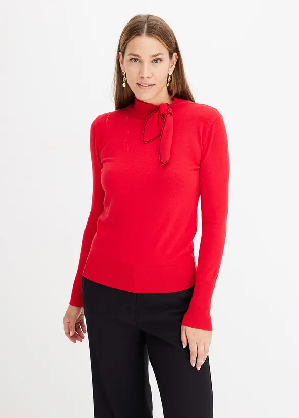Maglione con fiocco, bonprix