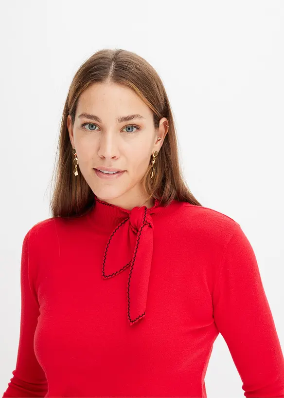 Maglione con fiocco, bonprix