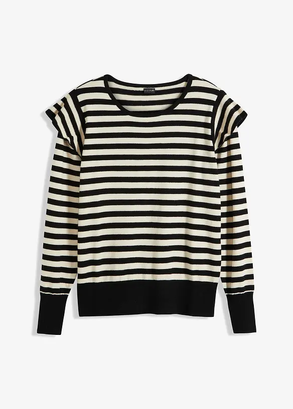 Maglione morbido in filato fine misto viscosa, bonprix