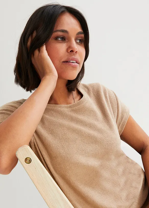 Abito t-shirt in spugna, bonprix