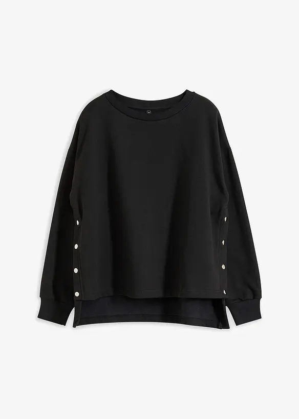 Felpa oversize in puro cotone biologico, bonprix