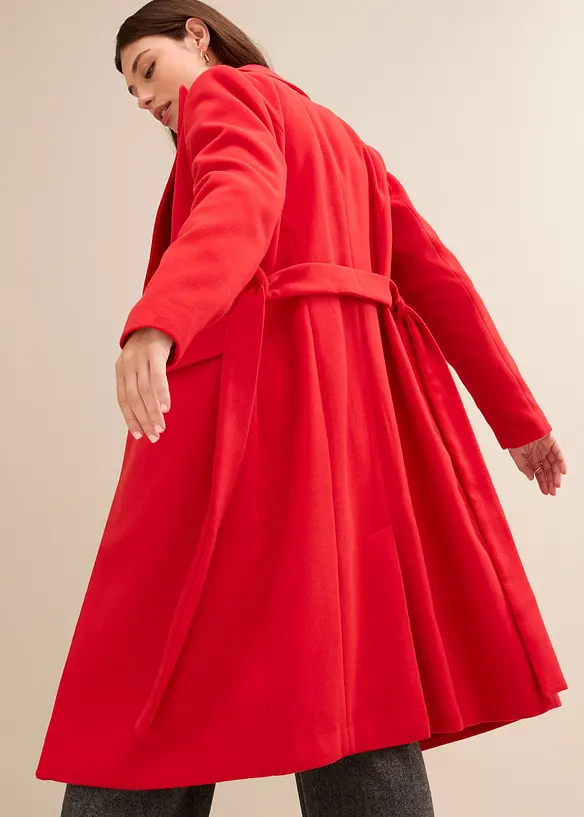 Cappotto corto doppiopetto in simil lana, bonprix