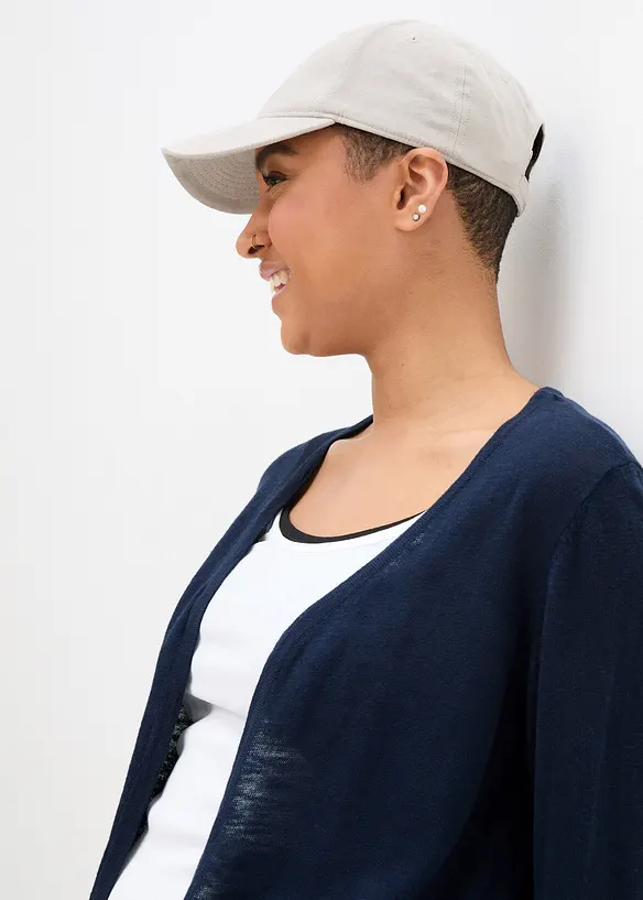 Cardigan in puro cotone fiammato, bonprix