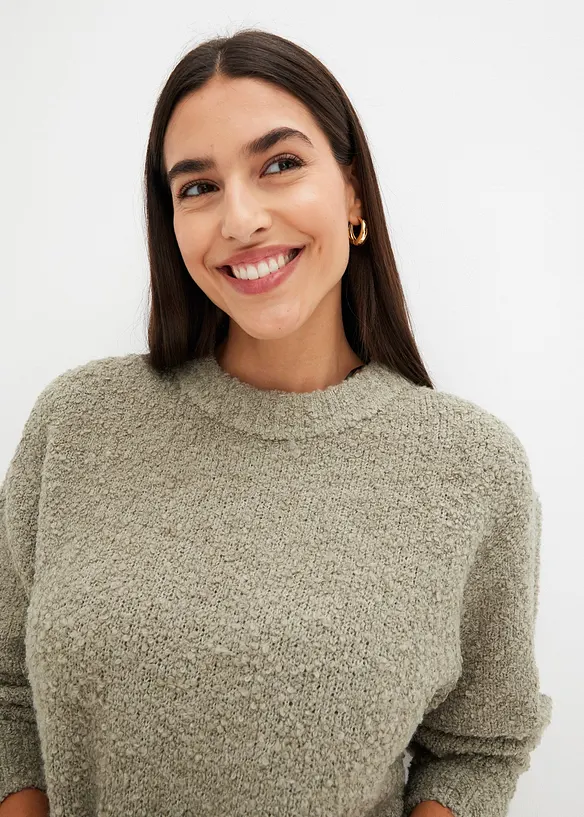 Maglione oversize in filato morbido, bonprix