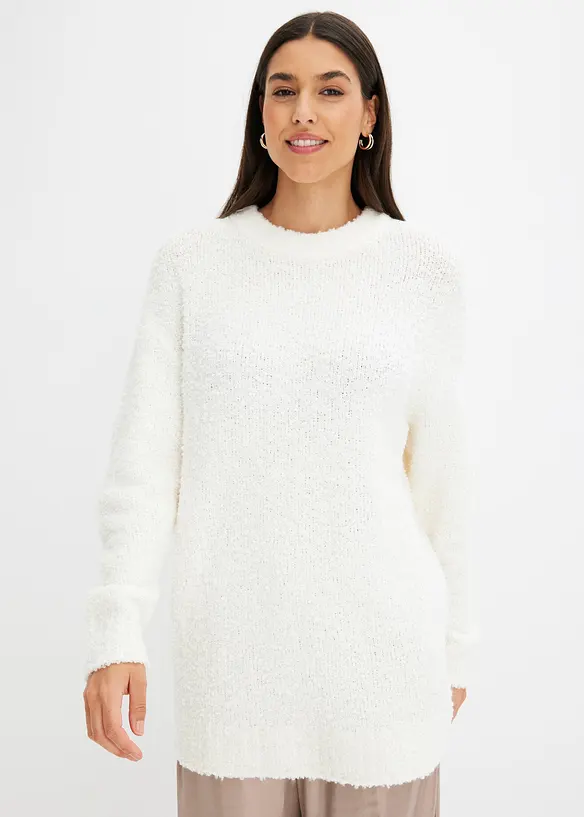 Maglione oversize in filato morbido, bonprix