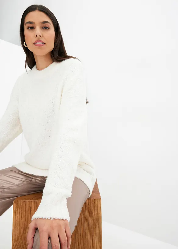 Maglione oversize in filato morbido, bonprix