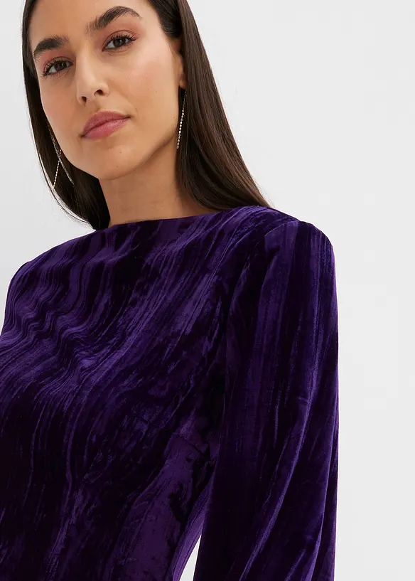 Abito corto in velluto, bonprix