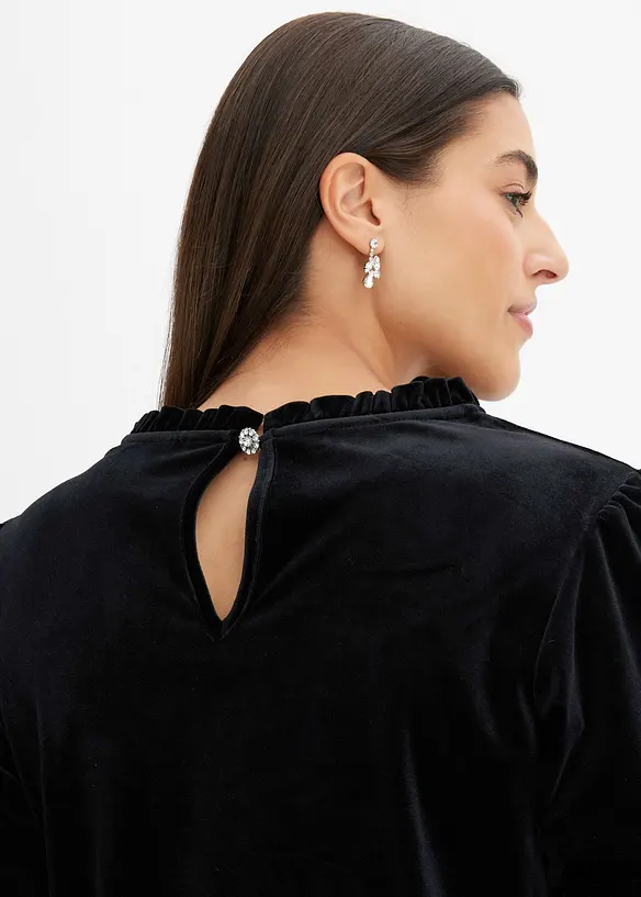 Maglia in velluto morbido, bonprix