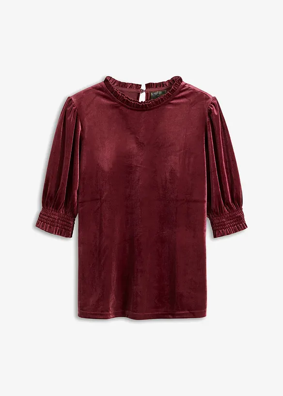 Maglia in velluto morbido, bonprix